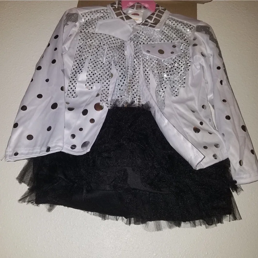 NEW That Girl Lay Lay Halloween Costume Girls Small 6-6X Dress Jacket Tiara